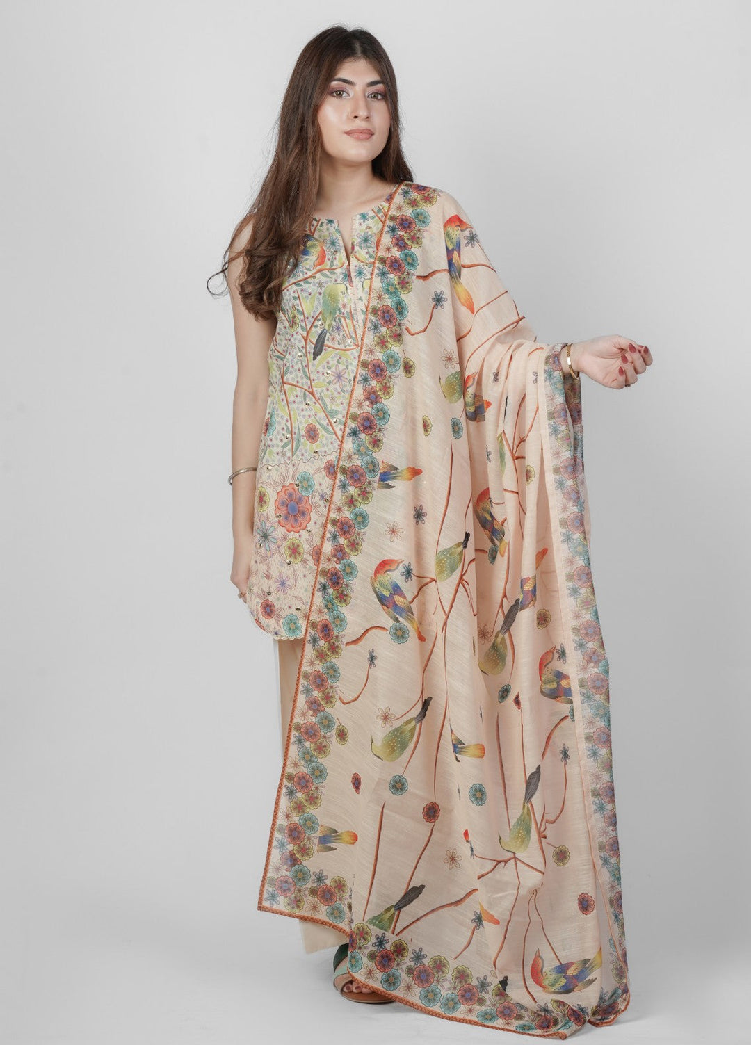 Vibgyor Fashion Embroidered Printed Lawn Suits Unstitched 3 Piece Skin Bagoda D6-S-25