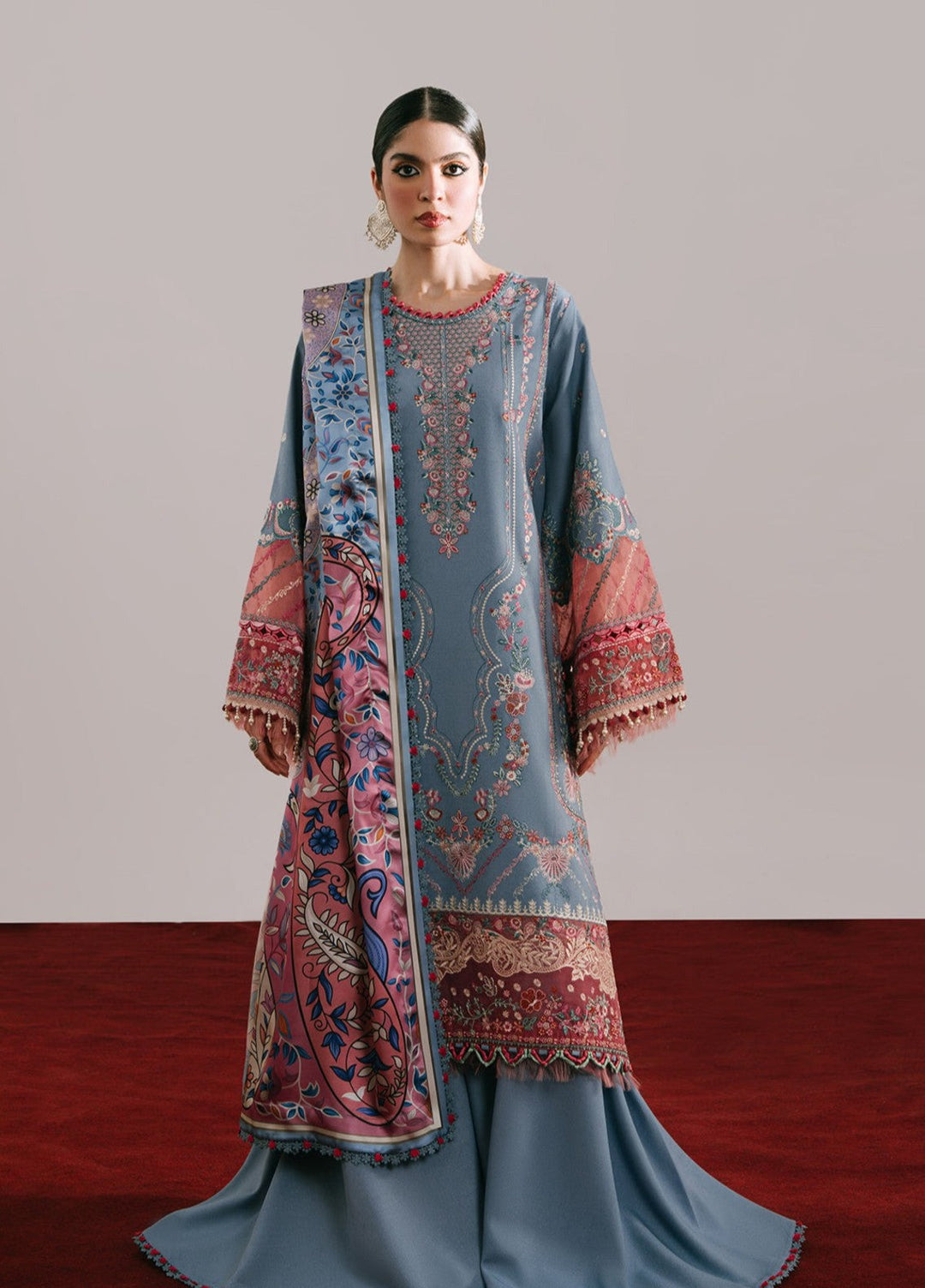 Jeevan by Fiona Embroidered Suits Unstitched 3 Piece FA25JK Neer - Winter Collection