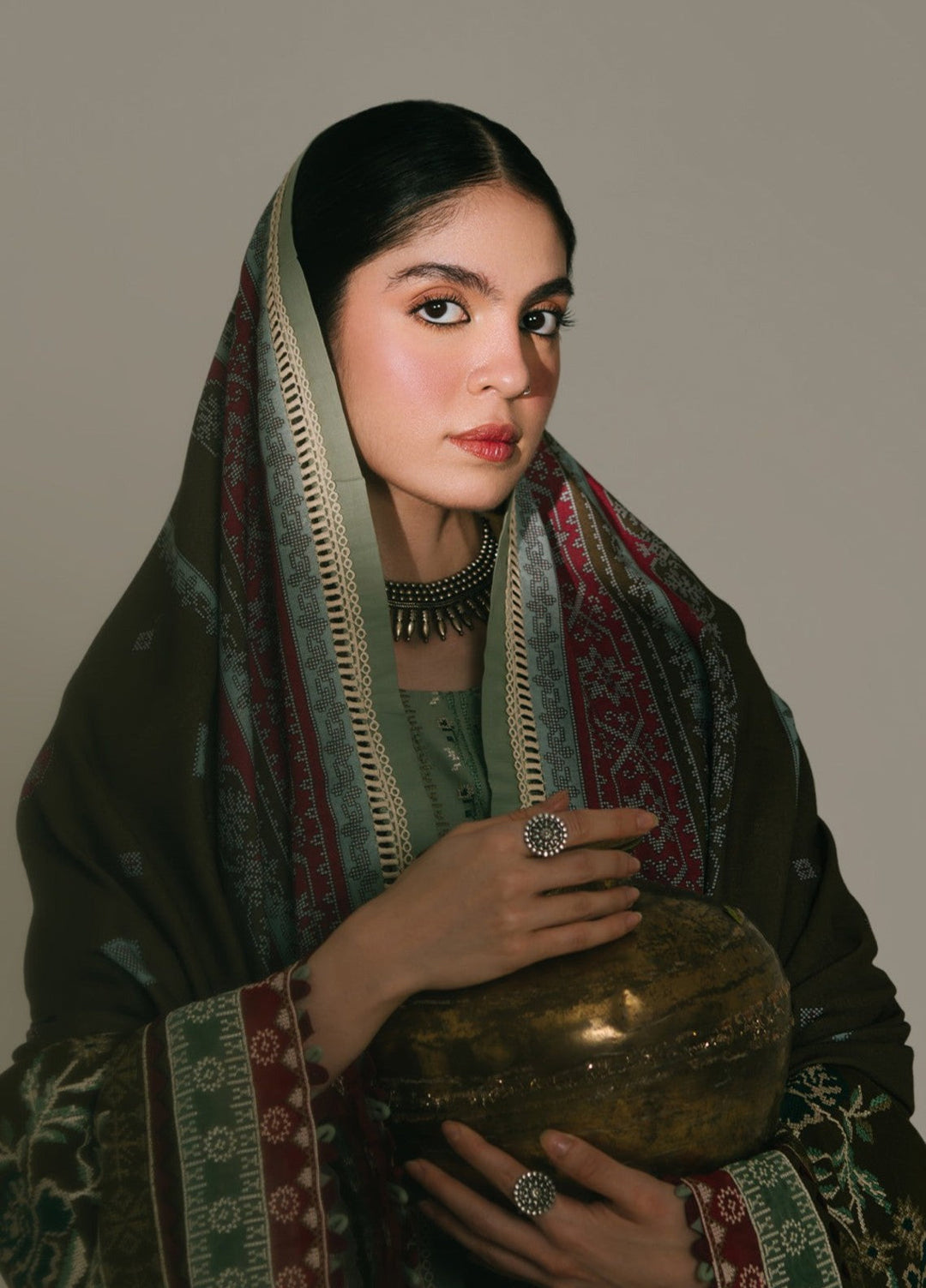 Jeevan by Fiona Embroidered Suits Unstitched 3 Piece FA25JK Hinaaz - Winter Collection