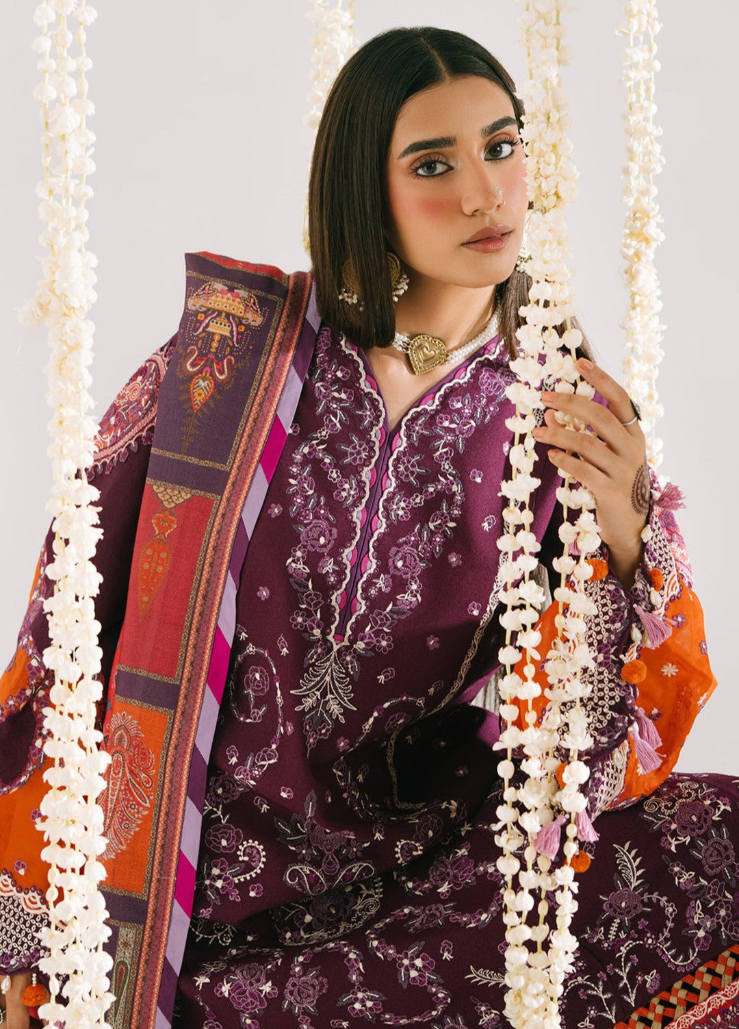 Jeevan by Fiona Embroidered Suits Unstitched 3 Piece FA25JK Gulnaar - Winter Collection