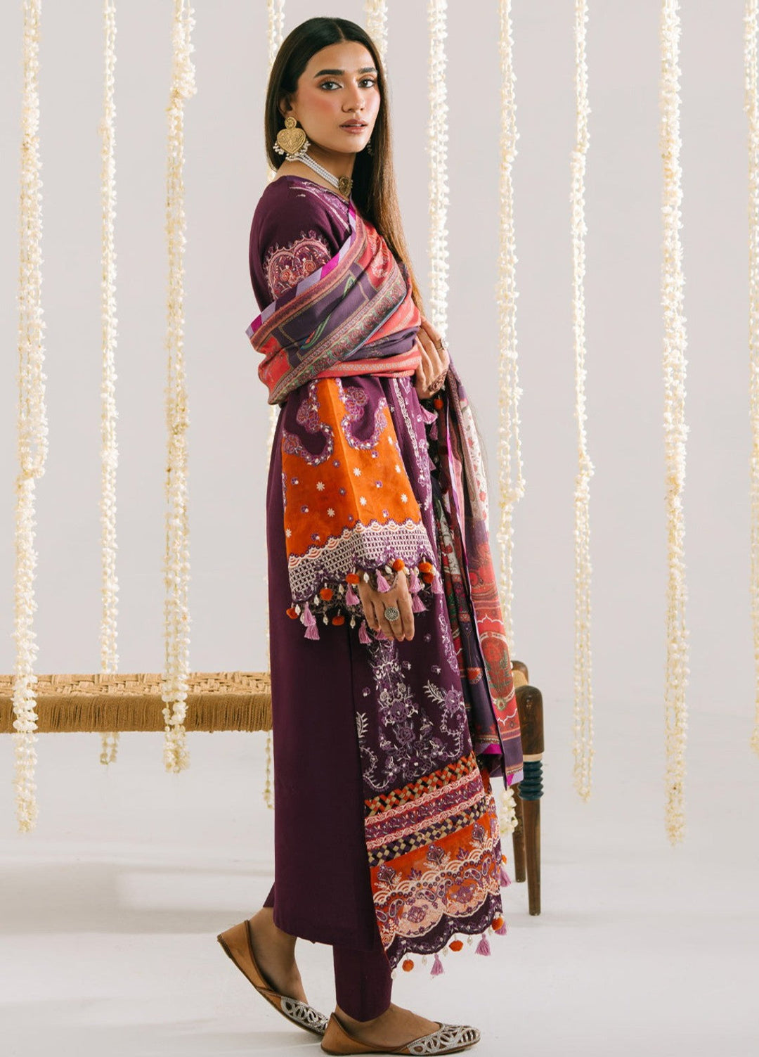 Jeevan by Fiona Embroidered Suits Unstitched 3 Piece FA25JK Gulnaar - Winter Collection