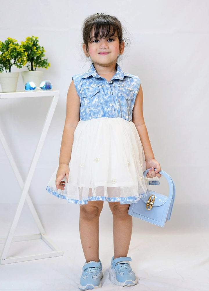 Fairy Bloom by Modest Kids Pret Festive Denim Pearl - Festive Collection