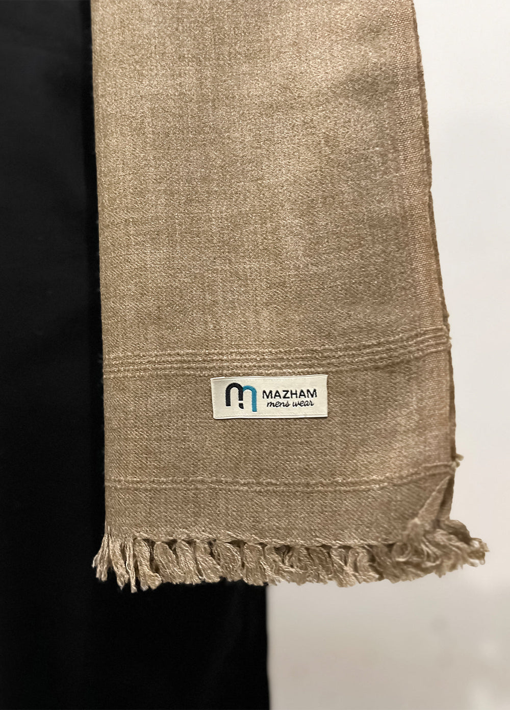 Mazham Wool Shawl Unstitched Peanut Wool - Winter Collection
