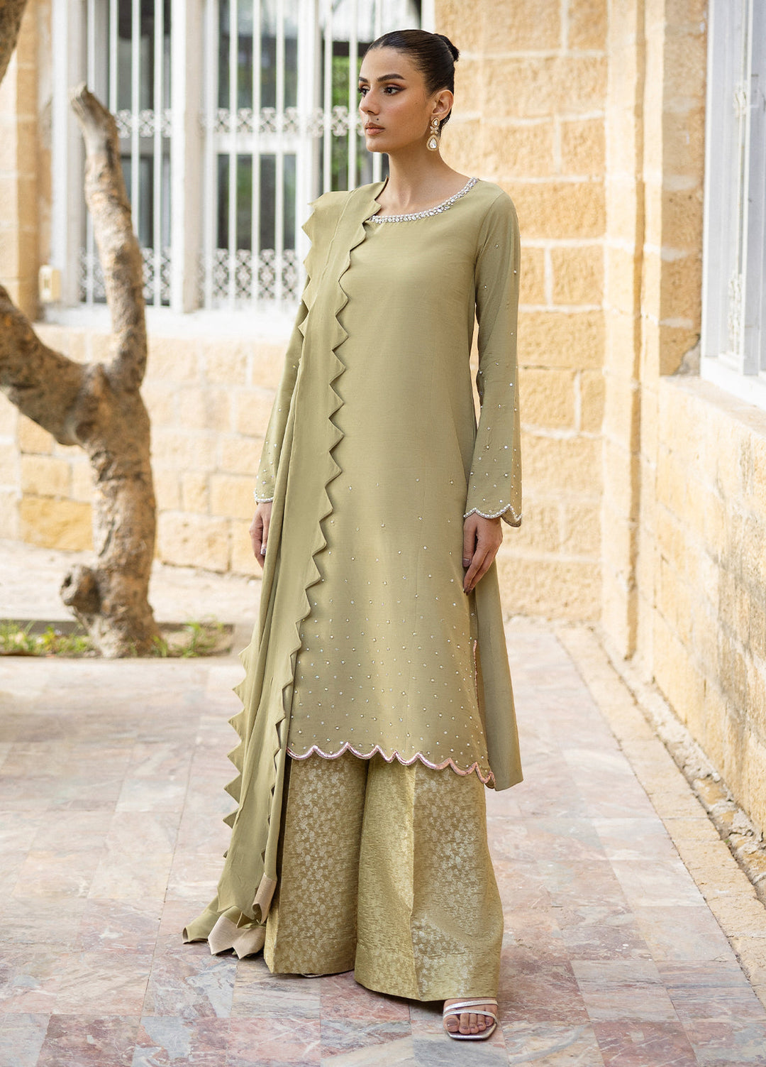 Elara by Mavie Women Pret Luxe Silk Verdelle - Festive Collection