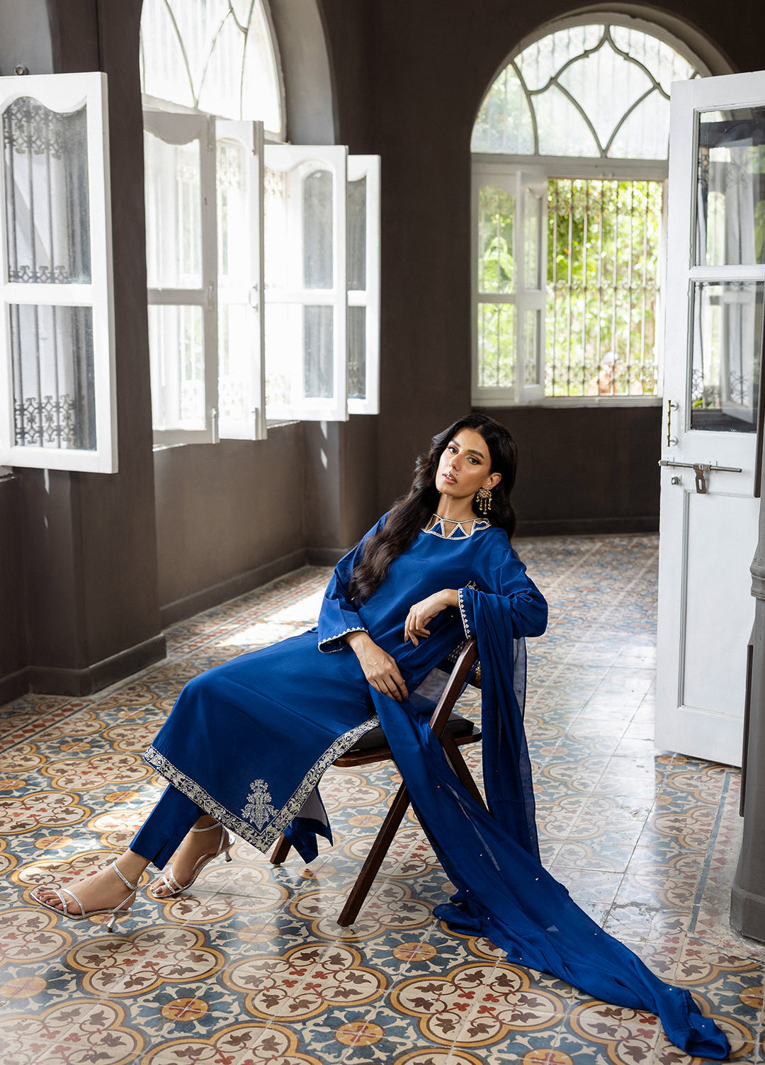 Elara by Mavie Women Pret Ramen Silk Indeva - Festive Collection