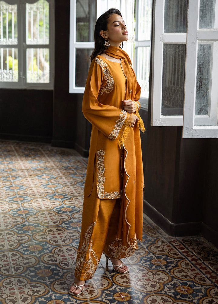 Elara by Mavie Women Pret Luxurious Silk Amber - Festive Collection