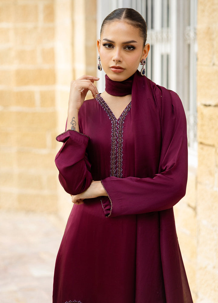 Elara by Mavie Women Pret Shamose Silk Vinya - Festive Collection