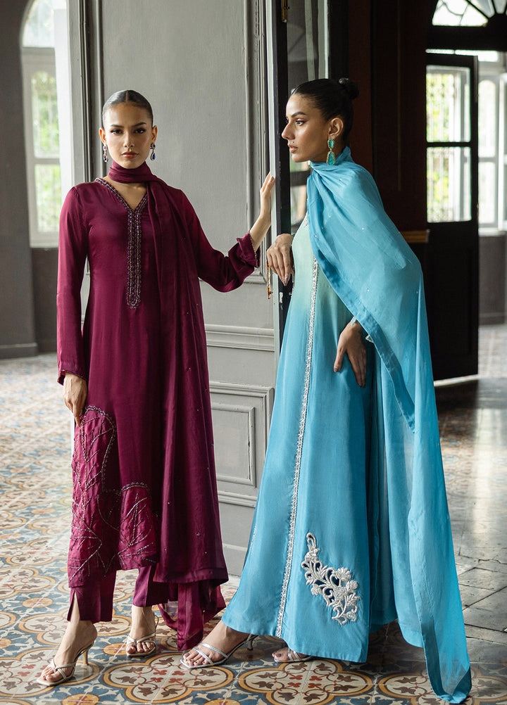 Elara by Mavie Women Pret Shamose Silk Vinya - Festive Collection
