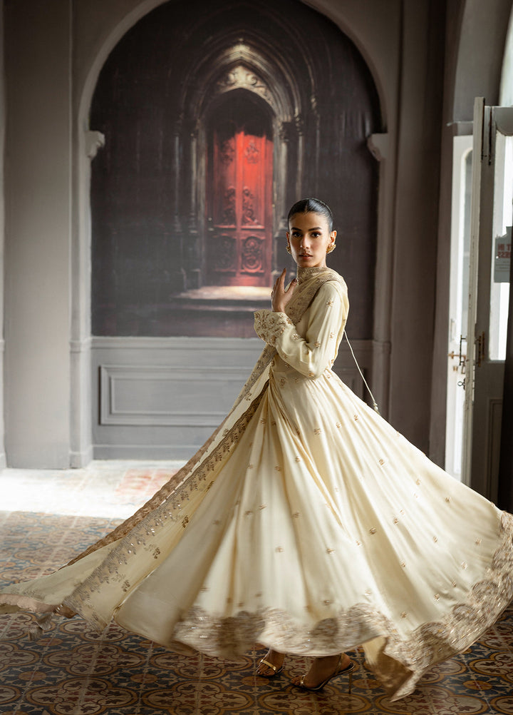 Elara by Mavie Women Pret Shamose Silk Noore - Festive Collection