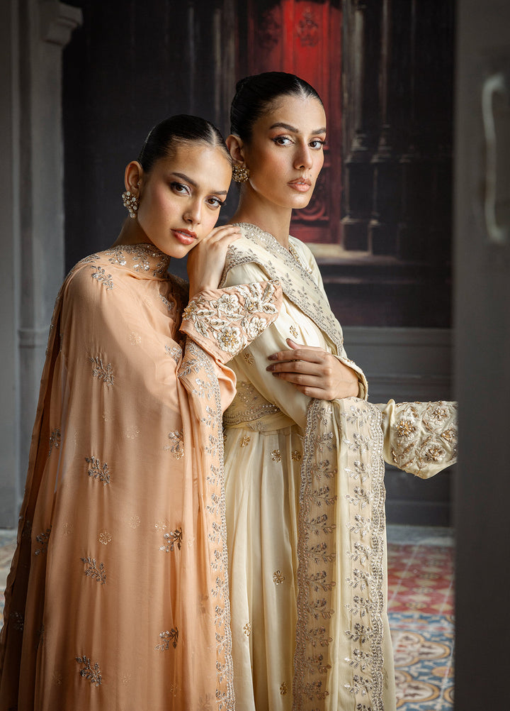 Elara by Mavie Women Pret Shamose Silk Noore - Festive Collection