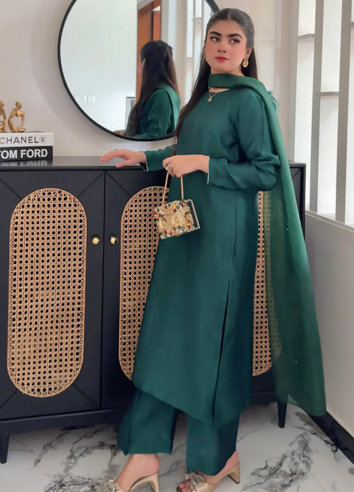 Rangeen Eid Festive Luxe Pret Sheesha Silk 3 Piece Sehar  - Festive Collection