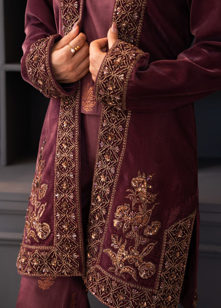 The Velvet Rise by Fozia Khalid Pret Opal Mist - Festive Collection