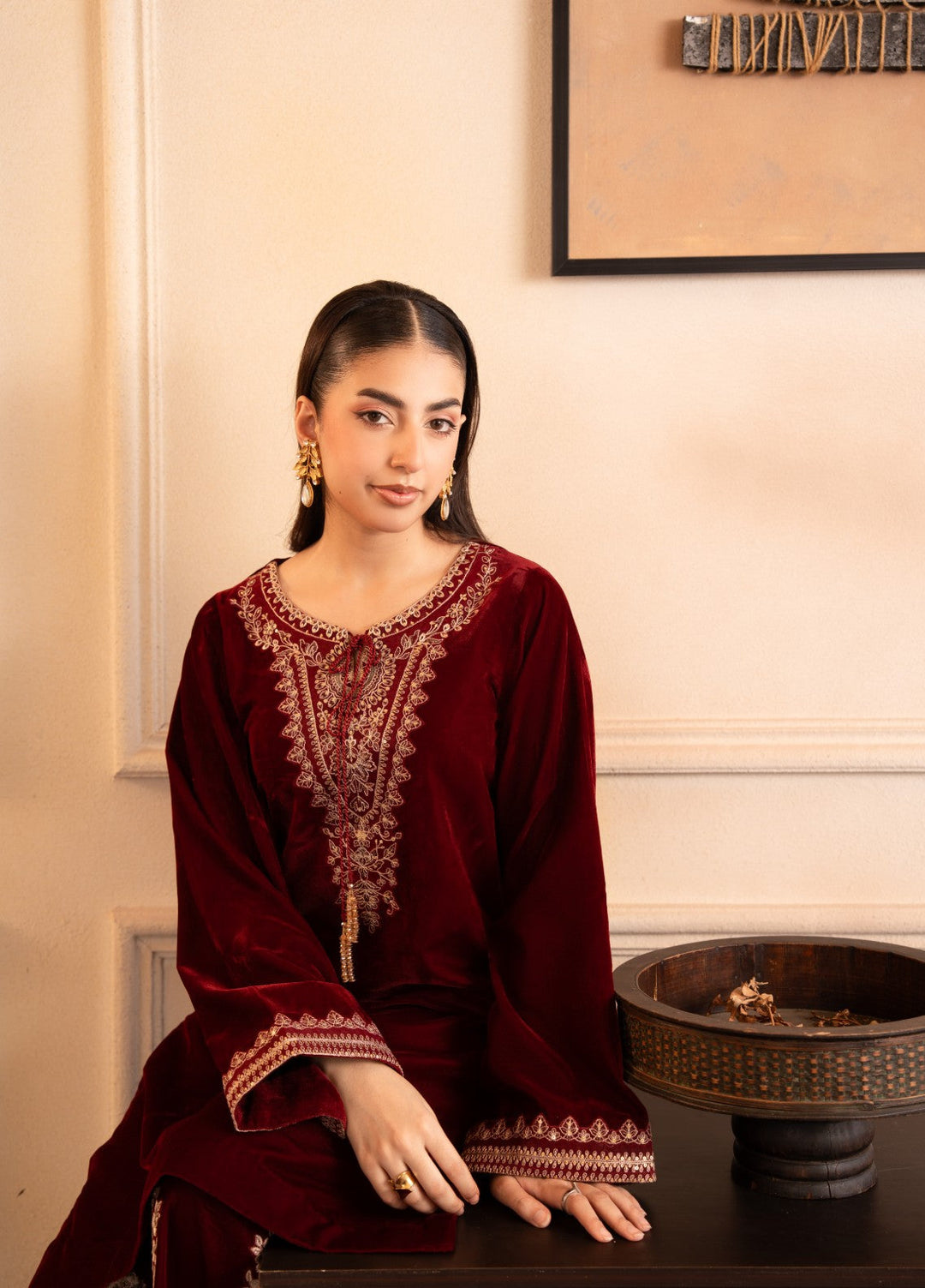 The Velvet Rise by Fozia Khalid Pret Crimson Grace - Festive Collection