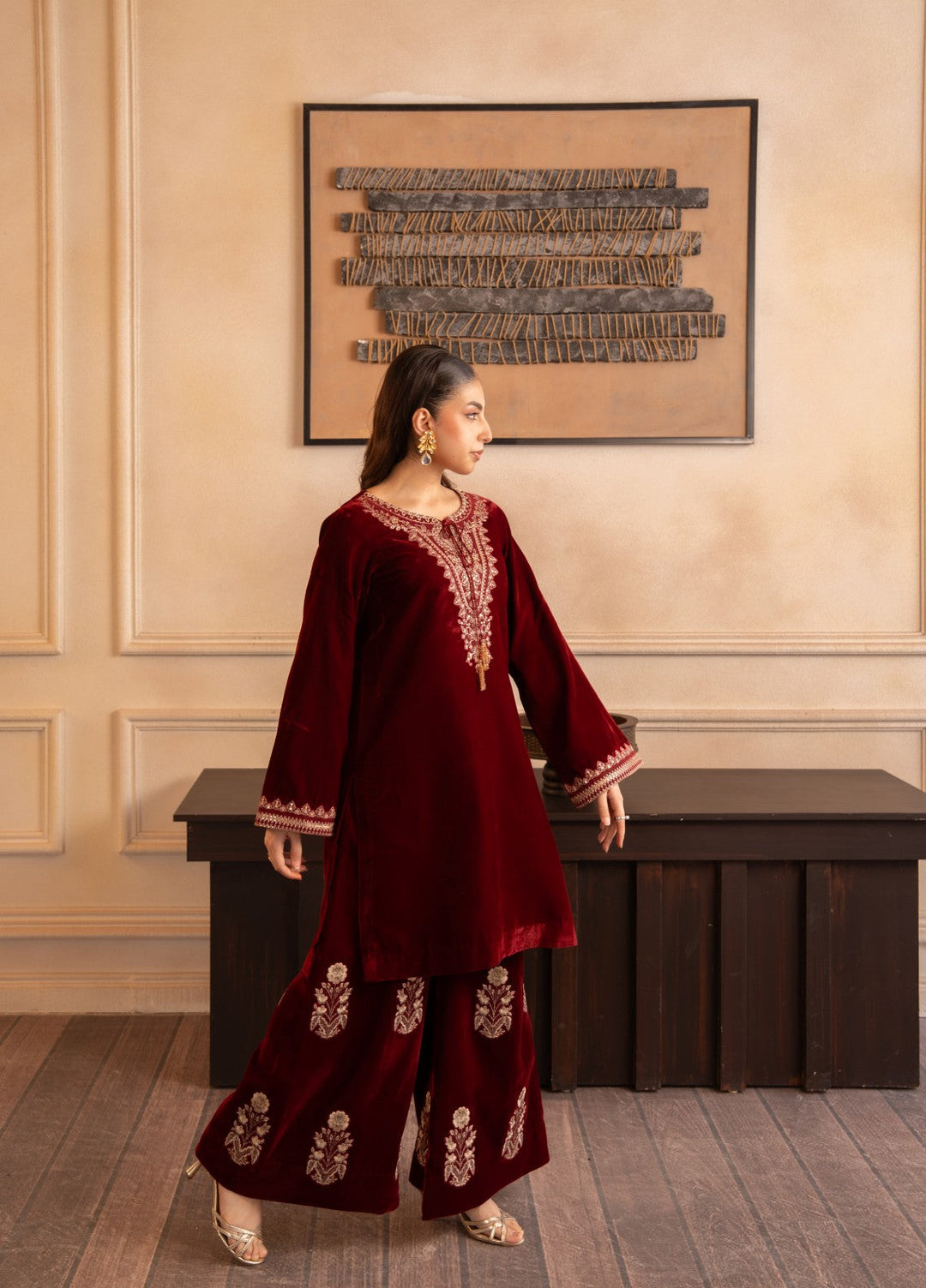The Velvet Rise by Fozia Khalid Pret Crimson Grace - Festive Collection