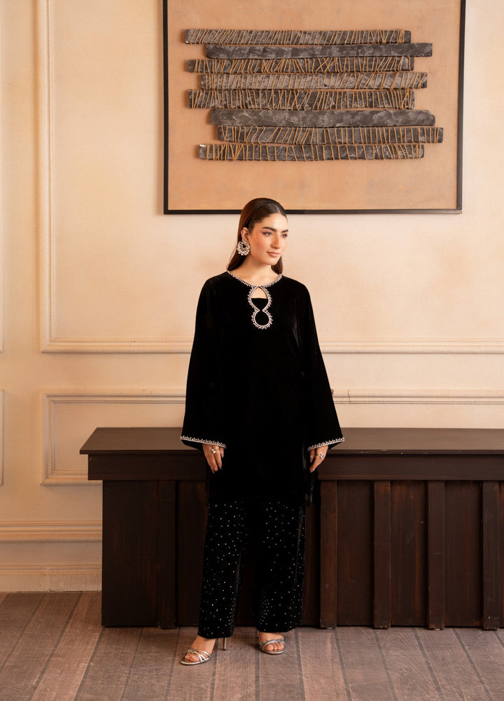 The Velvet Rise by Fozia Khalid Pret Noir Gleam - Festive Collection