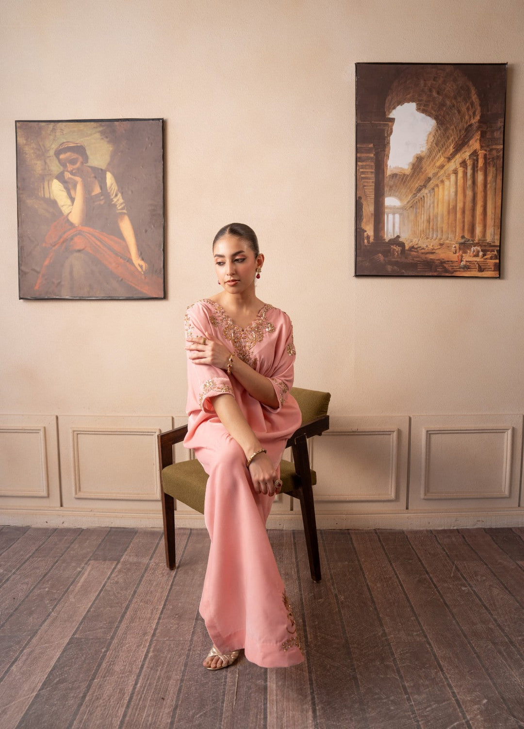 The Velvet Rise by Fozia Khalid Pret Blush Aura - Festive Collection