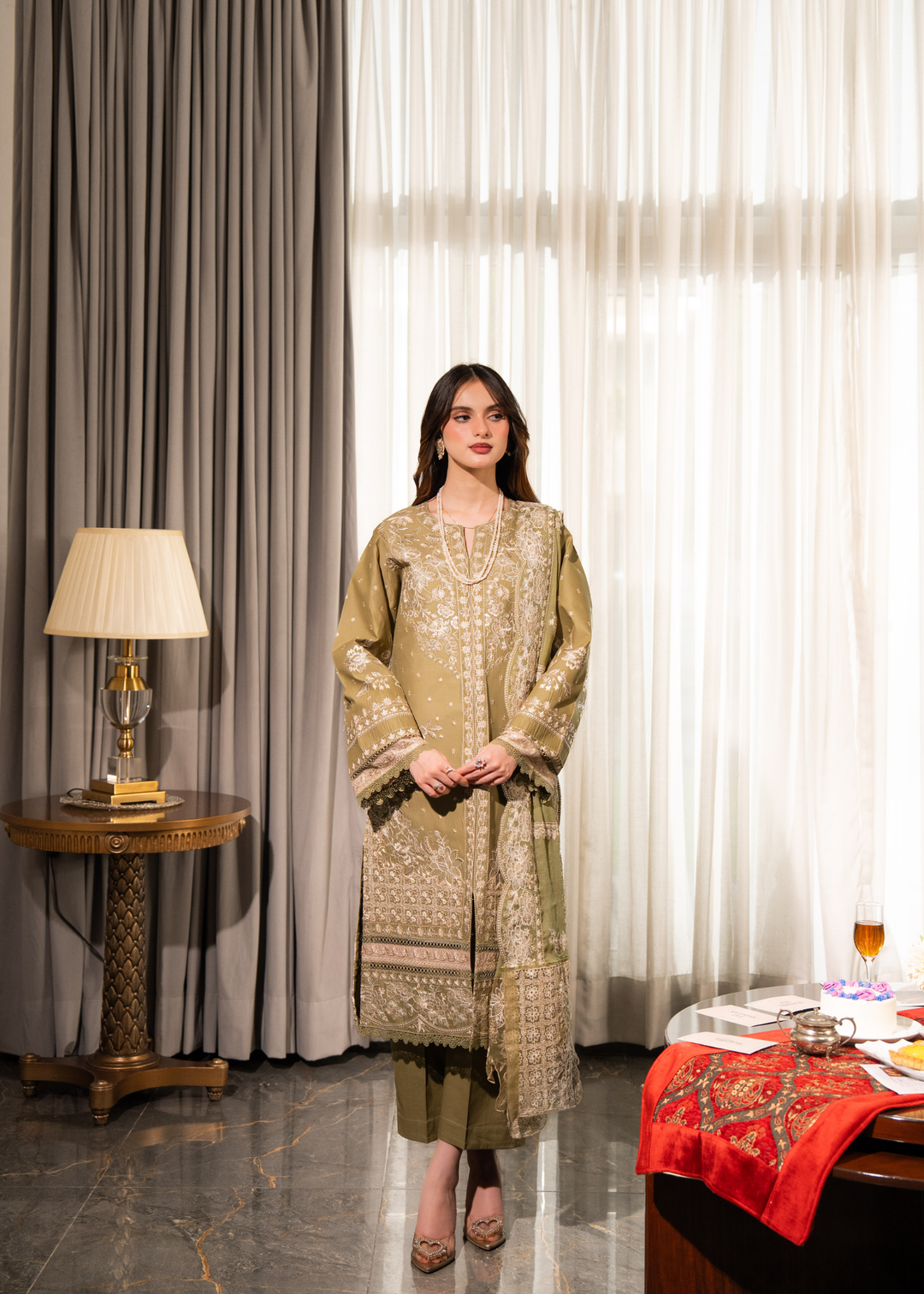 Aria By Meerak RTW Embroidered Lawn 3 Piece Suit Ayaal Festive Collection