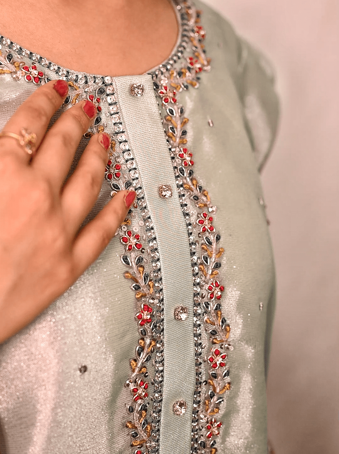 Khuwab by Kazma Shehnai Women Pret Tissue 3 Piece Nahir - Festive Collection