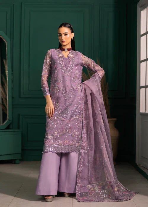 Ramz O Raaz by Ruby Suleiman Women Pret Organza Thistle Whisper - Festive Collection