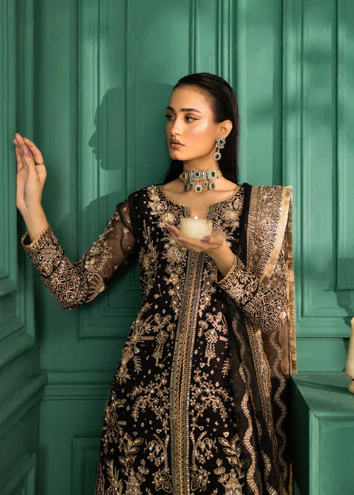 Ramz O Raaz by Ruby Suleiman Women Pret Organza Noir Mystique - Festive Collection