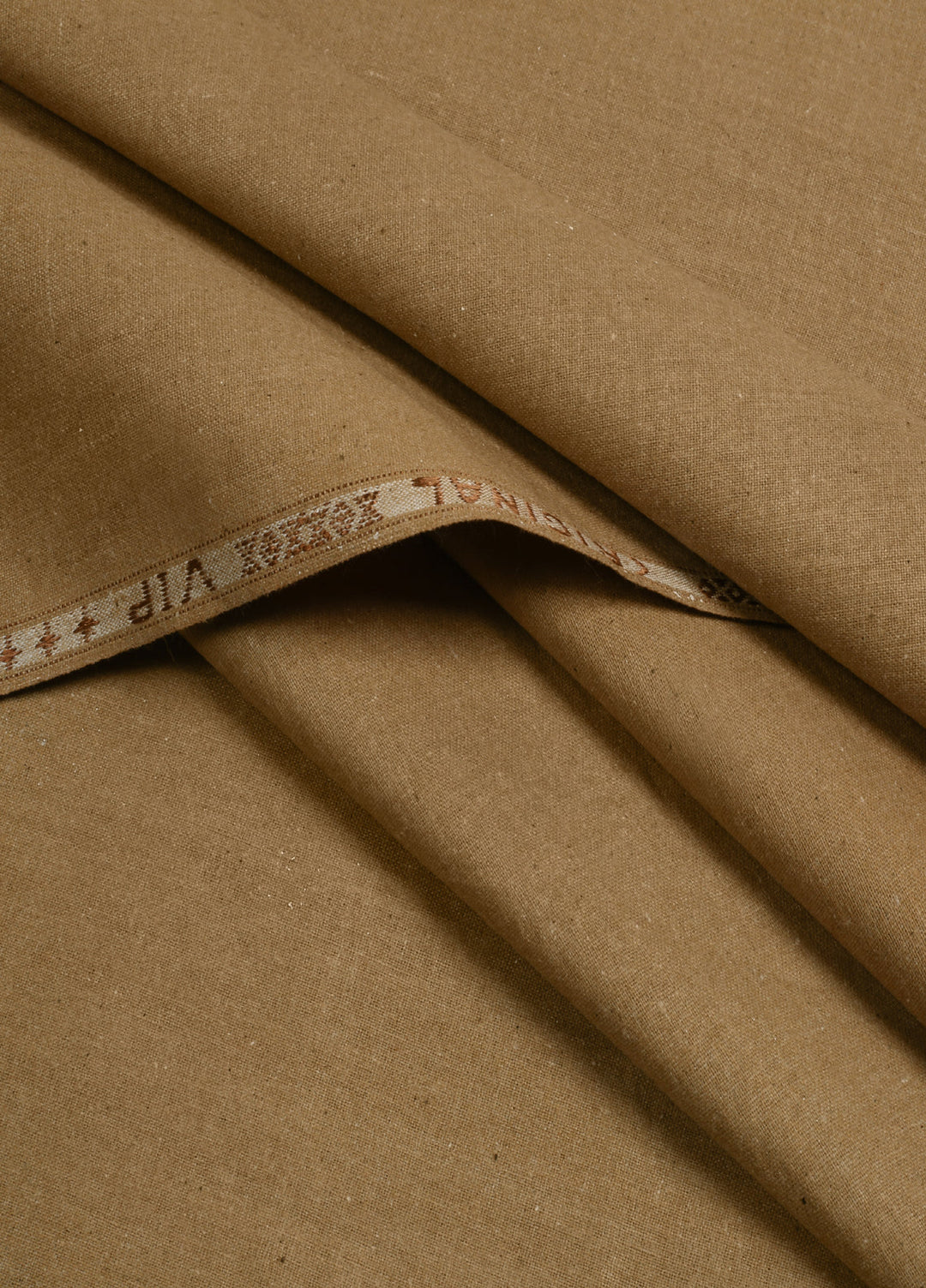 Men Unstitch Embroidered Khaddar Cutwork Neckline-Wheat-Orange-GTS-KB-010