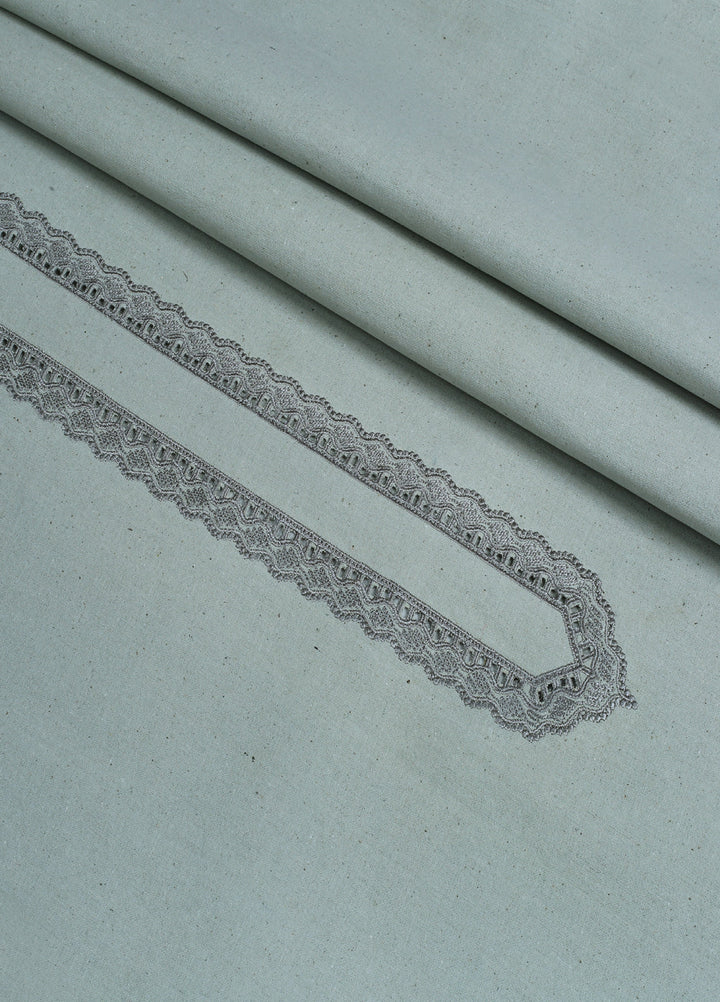 Men Unstitch Embroidered Khaddar Cutwork Neckline-Nyanza-GTS-KB-011