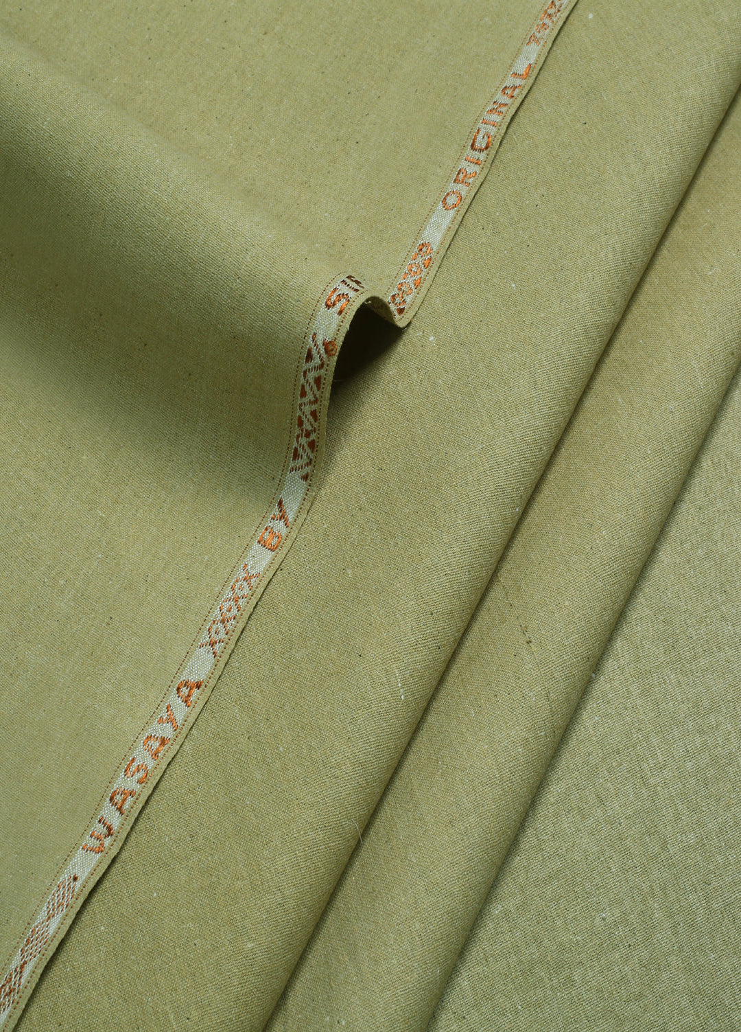 Men Unstitch Embroidered Khaddar Cutwork Neckline- Sage-GTS-KB-017