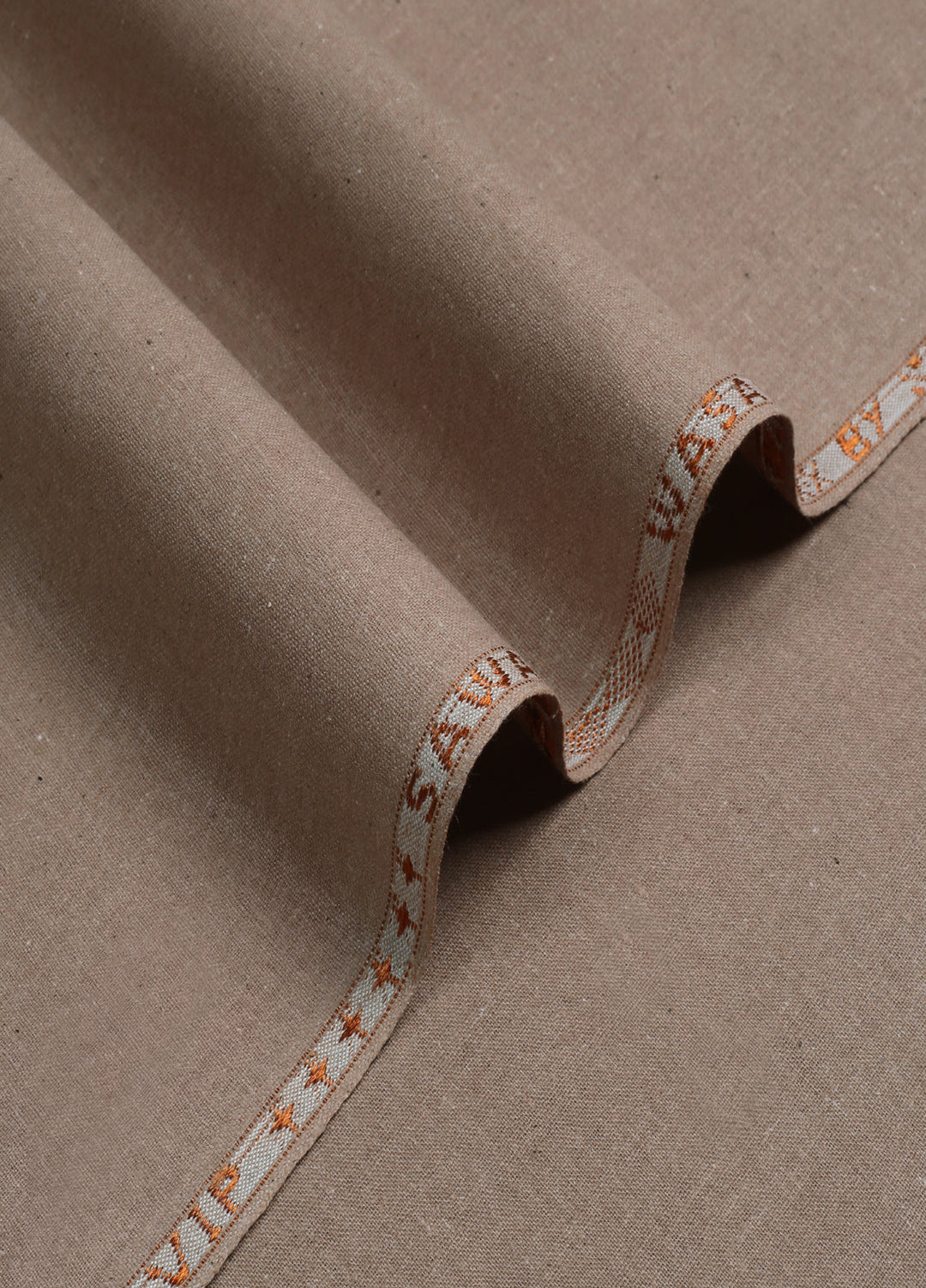 Men Unstitch Embroidered Khaddar Cutwork Neckline-Tan-GTS-KB-019