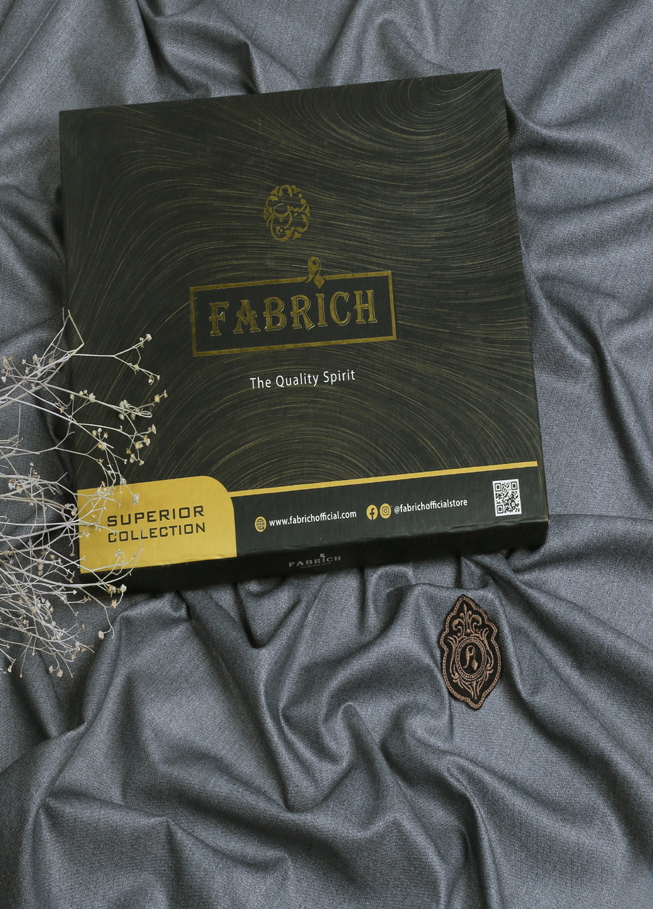 Men Unstitch Textured Jasper Poly Wool Blend  Kameez Shalwar-Gunmetal-GTS-EW-004