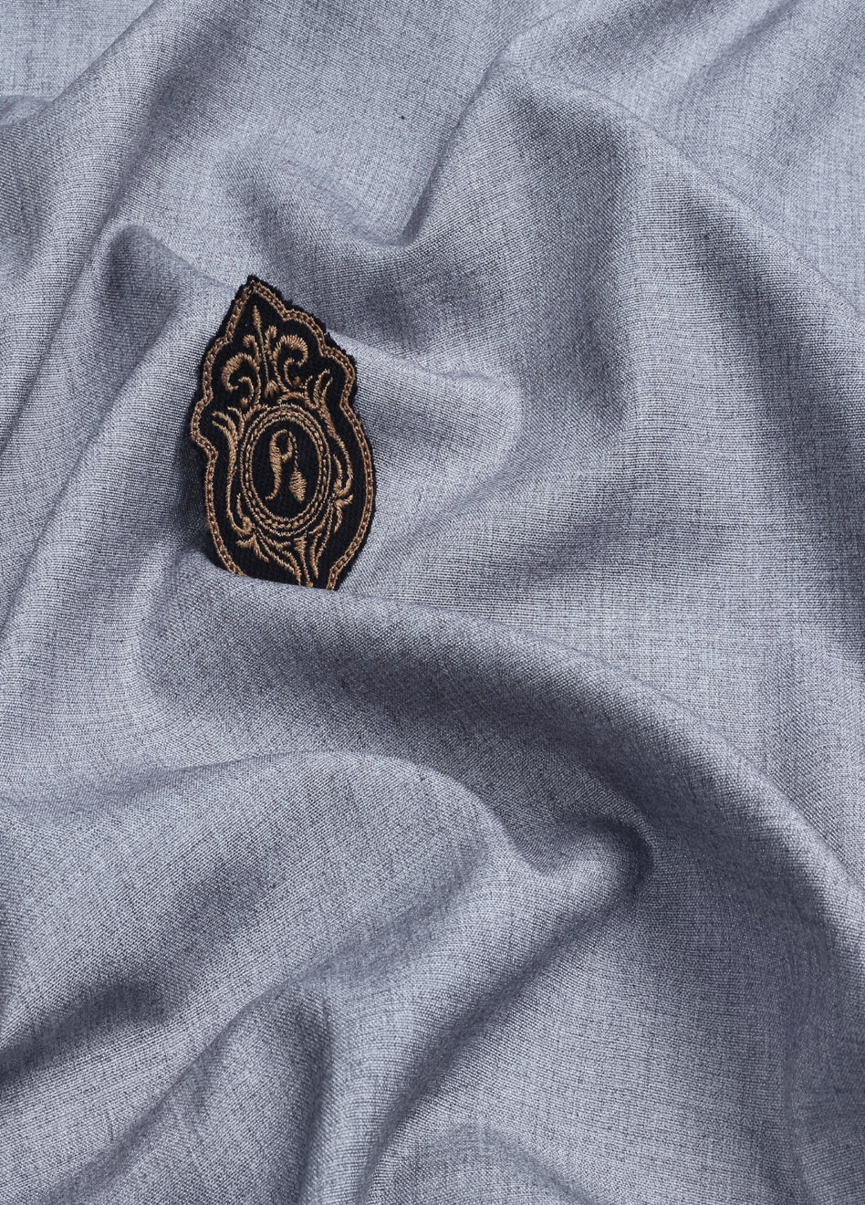 Men Unstitch Textured Avenue Blend Kameez Shalwar-Grey Cloud-GTS-EW-005