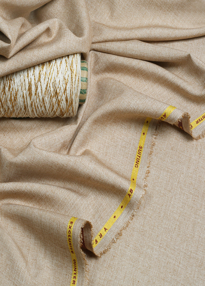 Men Unstitch Textured Avenue Blend Kameez Shalwar-Beige-GTS-EW-006