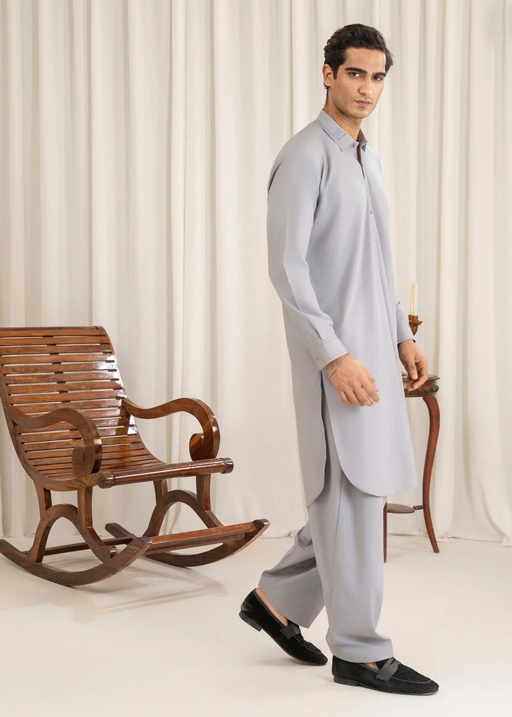 Buraq Mens Arbab Edit  Kurta Shalwar Wash N Wear Mineral - Casual Collection