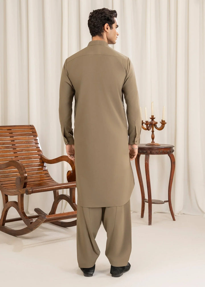 Buraq Mens Arbab Edit  Kurta Shalwar Wash N Wear Kiwi - Casual Collection