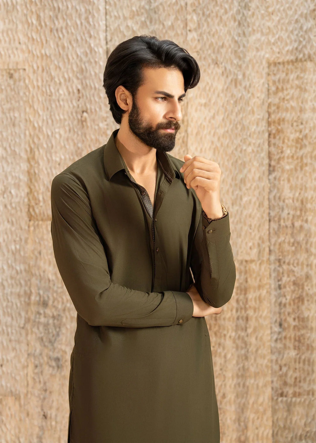 Ghumaan by Buraq Mens Pret Kurta Shalwar Wash n Wear Wajd - Casual Collection