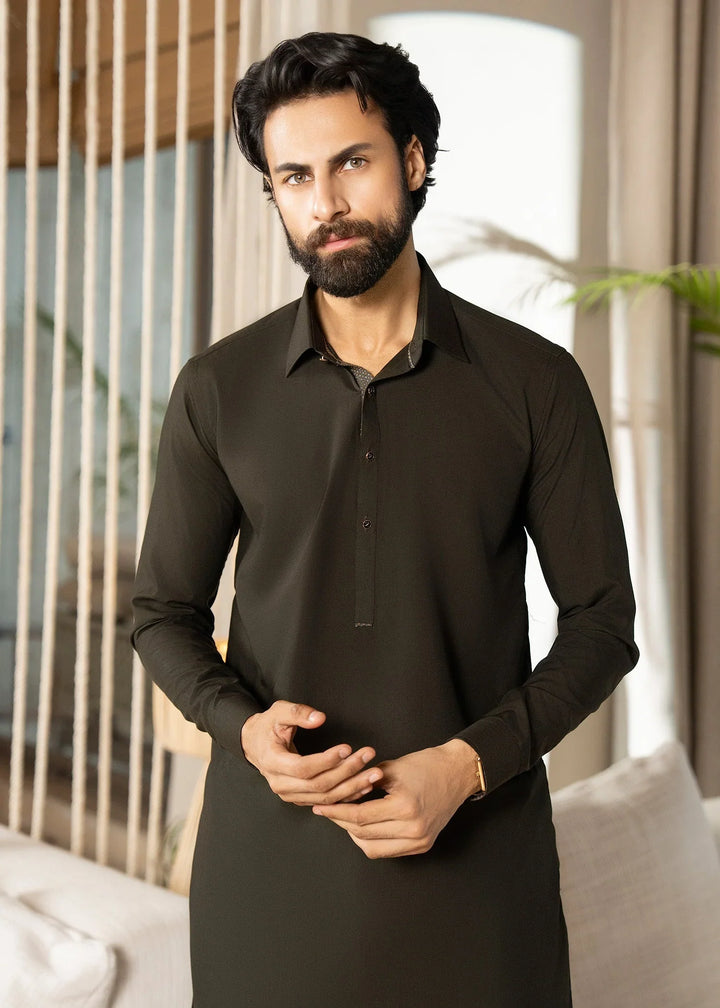Ghumaan by Buraq Mens Pret Kurta Shalwar Wash n Wear Mauj - Casual Collection