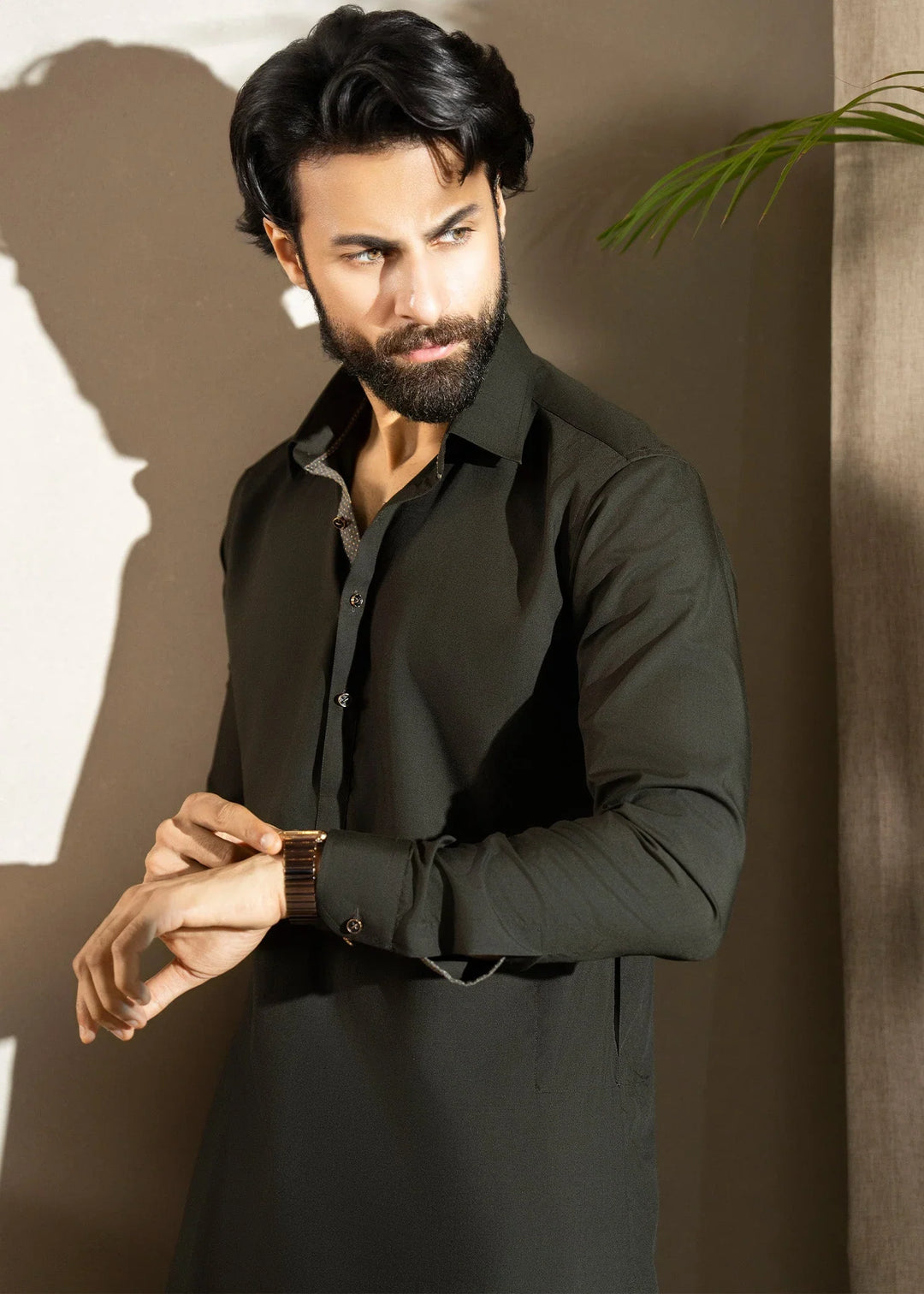 Ghumaan by Buraq Mens Pret Kurta Shalwar Wash n Wear Mauj - Casual Collection