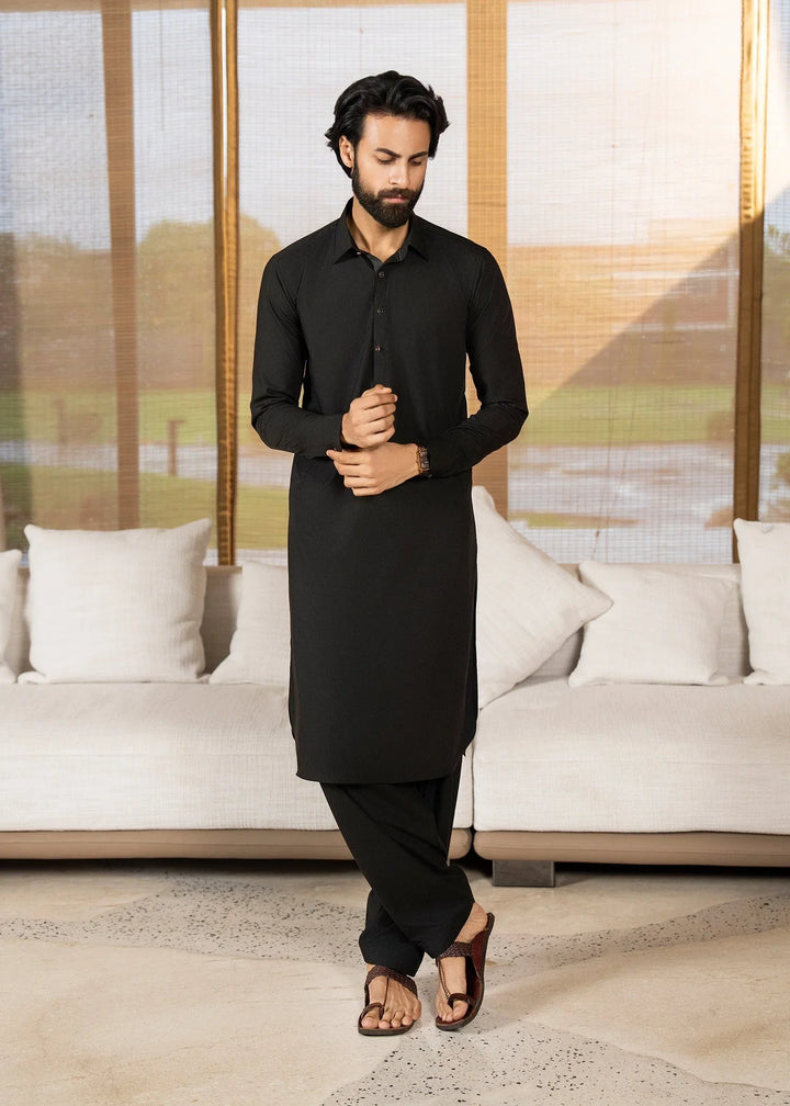Ghumaan by Buraq Mens Pret Kurta Shalwar Wash n Wear Wasl - Casual Collection