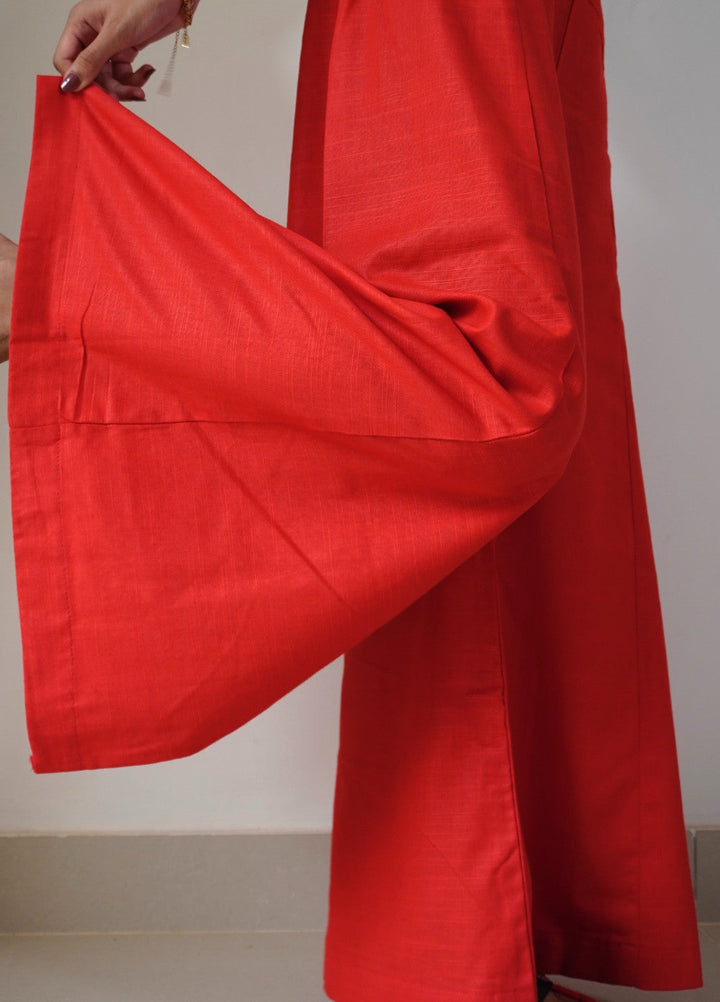 Classic Khaddar Ijaar - Red