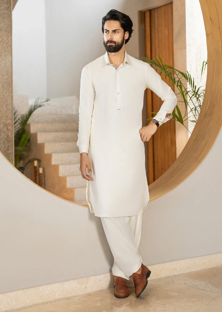 Ghumaan by Buraq Mens Pret Kurta Shalwar Wash n Wear Tajalli - Casual Collection