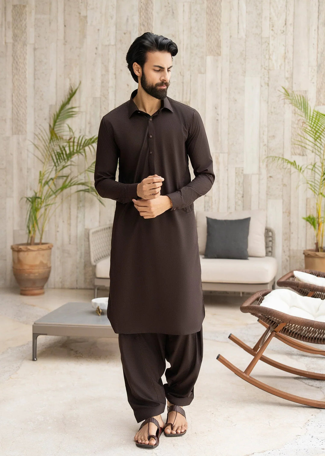 Ghumaan by Buraq Mens Pret Kurta Shalwar Wash n Wear Rashk - Casual Collection