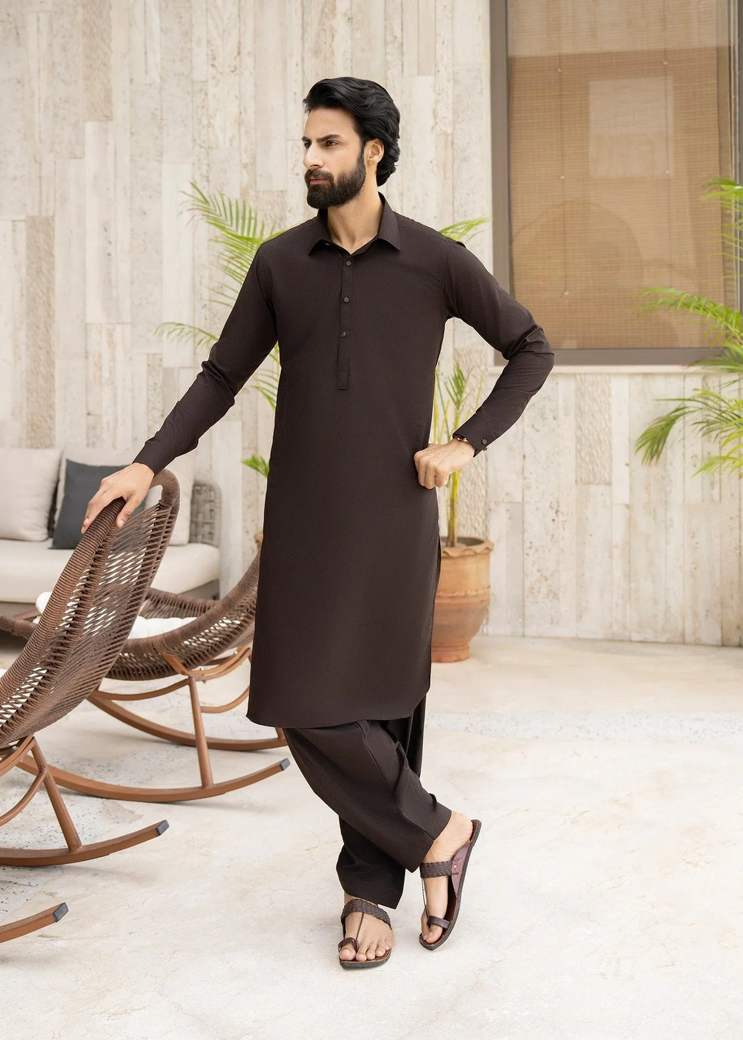 Ghumaan by Buraq Mens Pret Kurta Shalwar Wash n Wear Rashk - Casual Collection