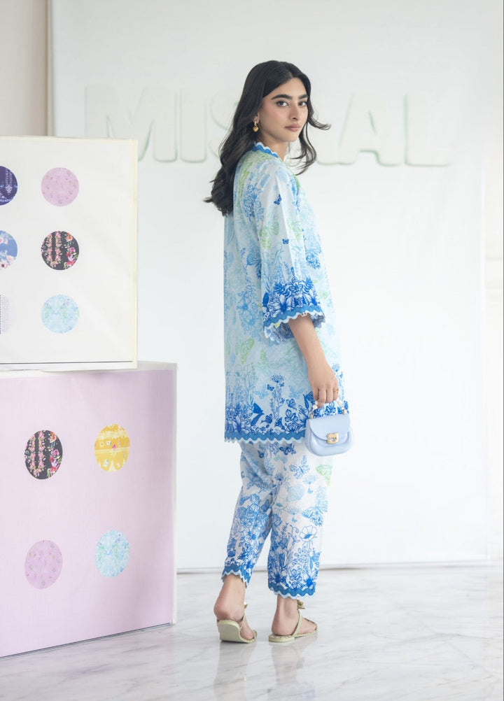 Misaal by Ayesha Somaya Charmed Women Pret Lawn Silk Suits 2 Piece Azure Bloom - Casual Collection