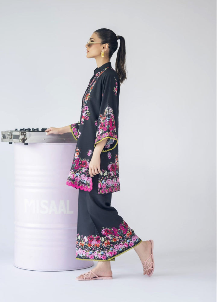 Misaal by Ayesha Somaya Charmed Women Pret Lawn Silk Suits 2 Piece Midnight Muse - Casual Collection