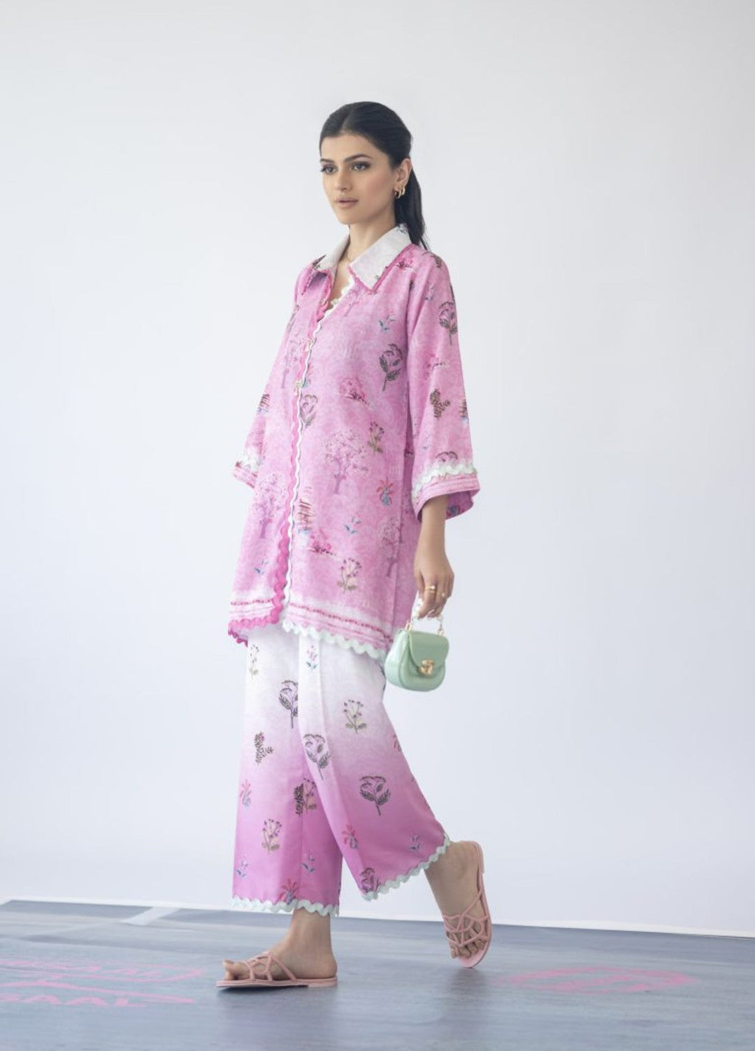 Misaal by Ayesha Somaya Charmed Women Pret Lawn Silk Suits 2 Piece Rose Reverie - Casual Collection