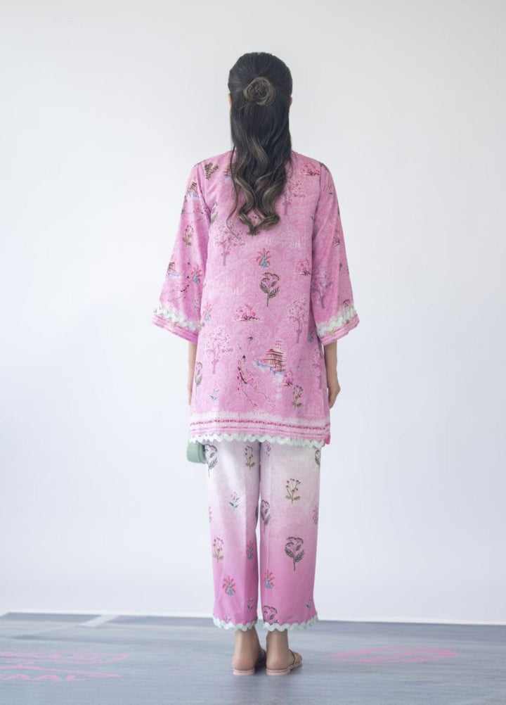 Misaal by Ayesha Somaya Charmed Women Pret Lawn Silk Suits 2 Piece Rose Reverie - Casual Collection