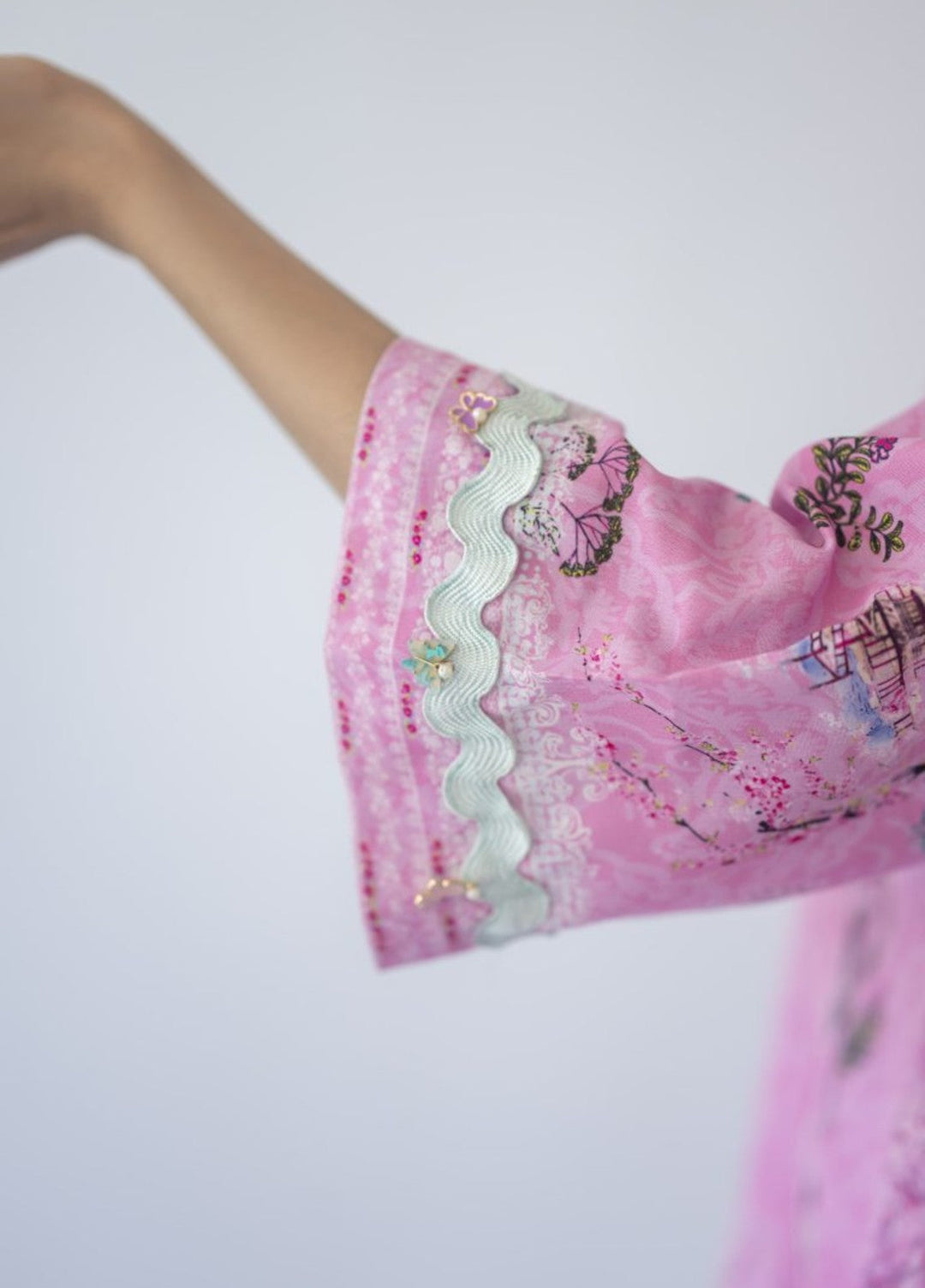 Misaal by Ayesha Somaya Charmed Women Pret Lawn Silk Suits 2 Piece Rose Reverie - Casual Collection