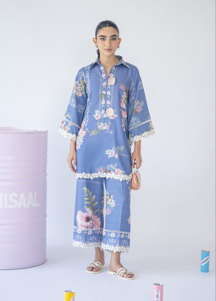 Misaal by Ayesha Somaya Charmed Women Pret Lawn Silk Suits 2 Piece The Flower - Casual Collection