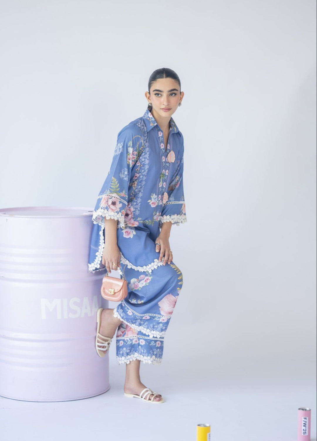 Misaal by Ayesha Somaya Charmed Women Pret Lawn Silk Suits 2 Piece The Flower - Casual Collection