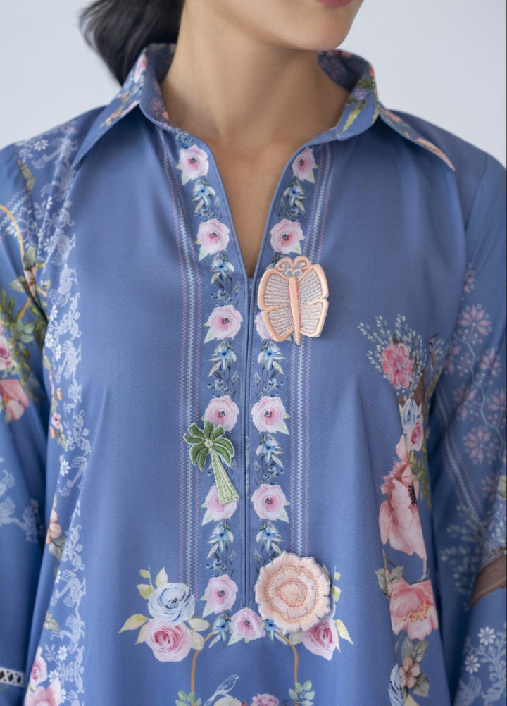 Misaal by Ayesha Somaya Charmed Women Pret Lawn Silk Suits 2 Piece The Flower - Casual Collection