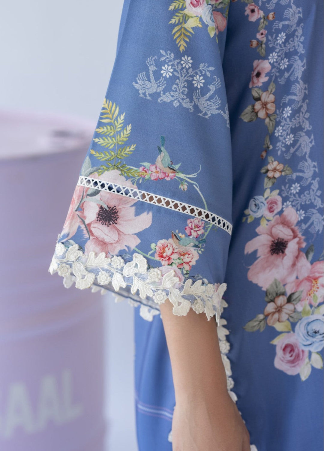 Misaal by Ayesha Somaya Charmed Women Pret Lawn Silk Suits 2 Piece The Flower - Casual Collection